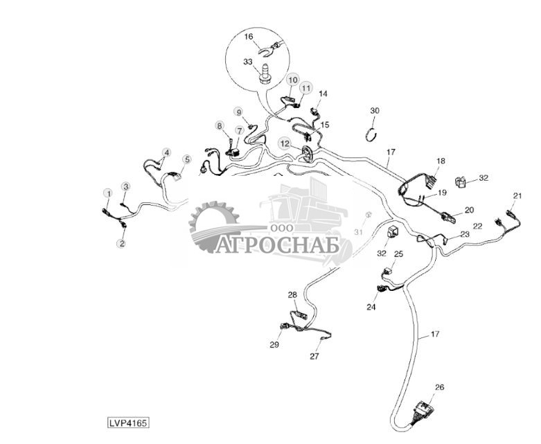 ЖГУТ ПРОВОДОВ (КРЫША) (С КАБИНОЙ) (МЕКСИКА) - ST305125 252.jpg